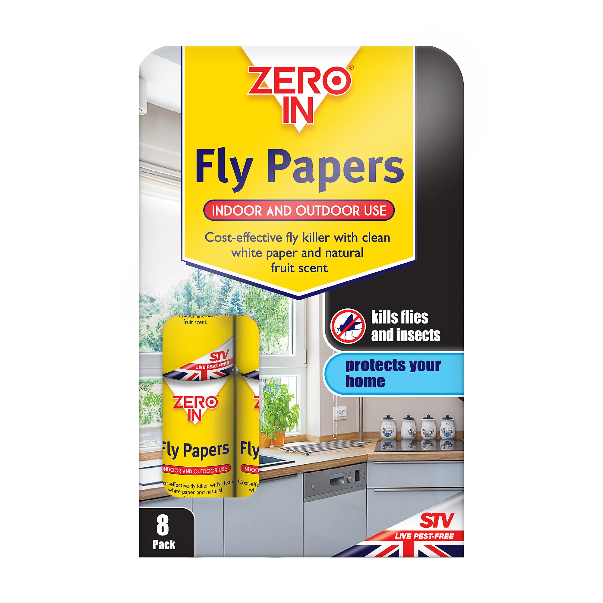 ZERO IN Fly Papers 8pk ZERO IN Fly Papers 8pk